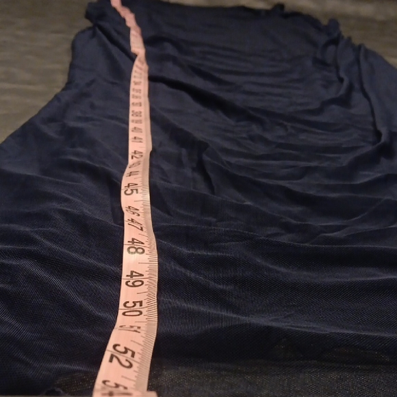 NEW! Zomva Elegant Mesh Navy Blue Mermaid Maxi Dress - Picture 8 of 8